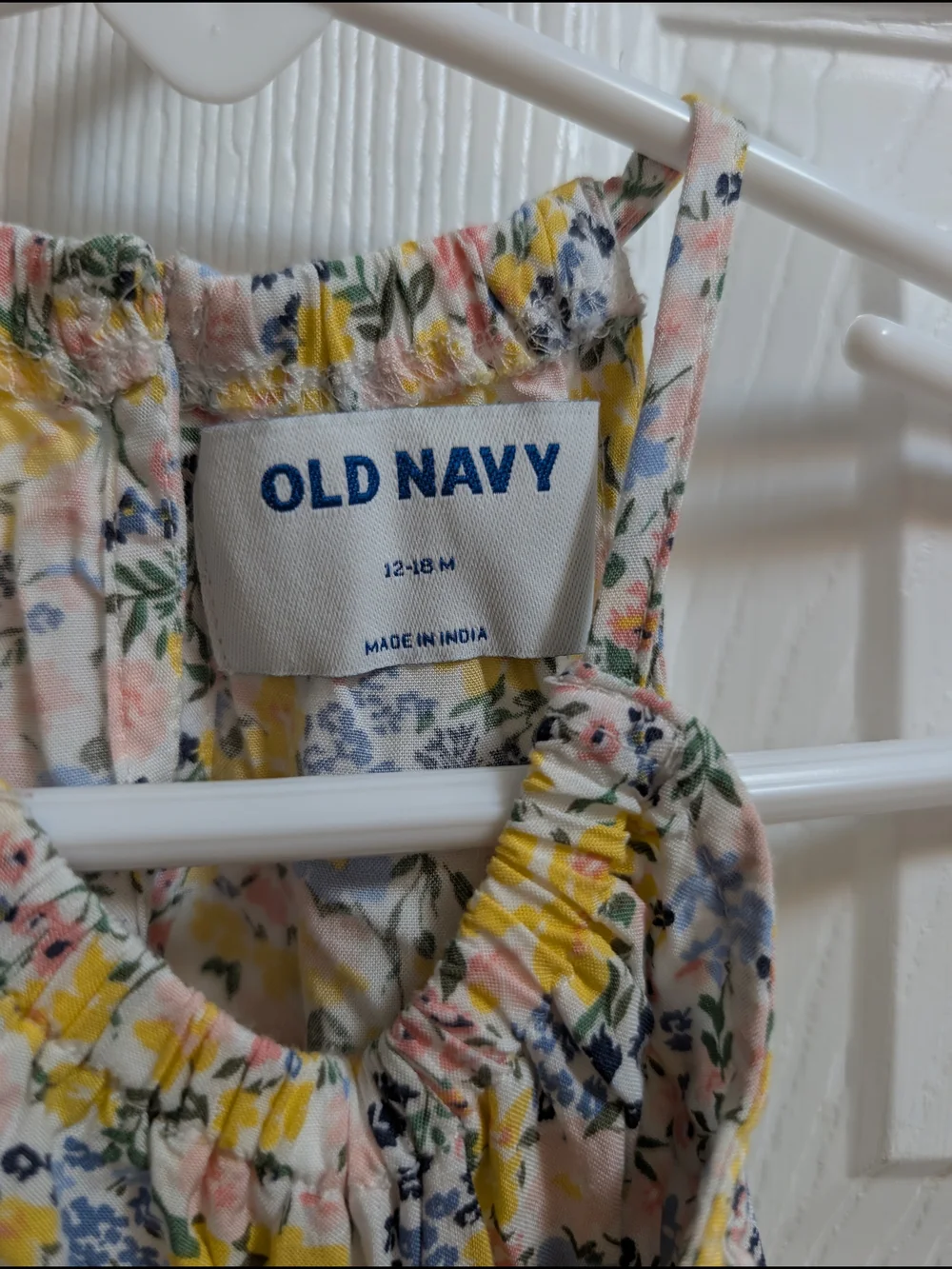 Old Navy Pastel Floral Baby Jumpsuit in Yellow, Pink, Blue